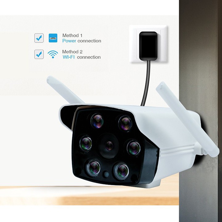 Camera ip Yoosee Ngoài trời ban đêm có màu - Kèm thẻ nhớ 32G