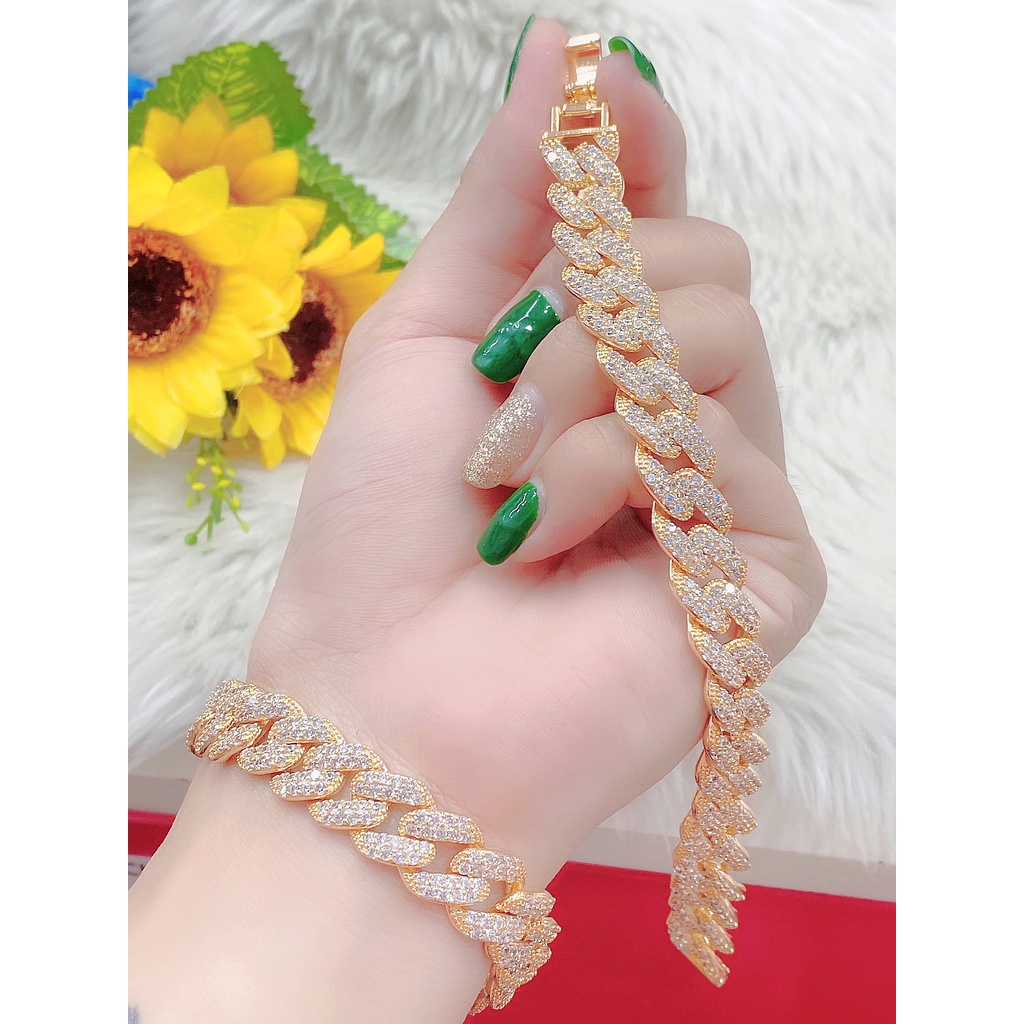 Lắc khoen lặc full đá - hàng nhập về hàng L38