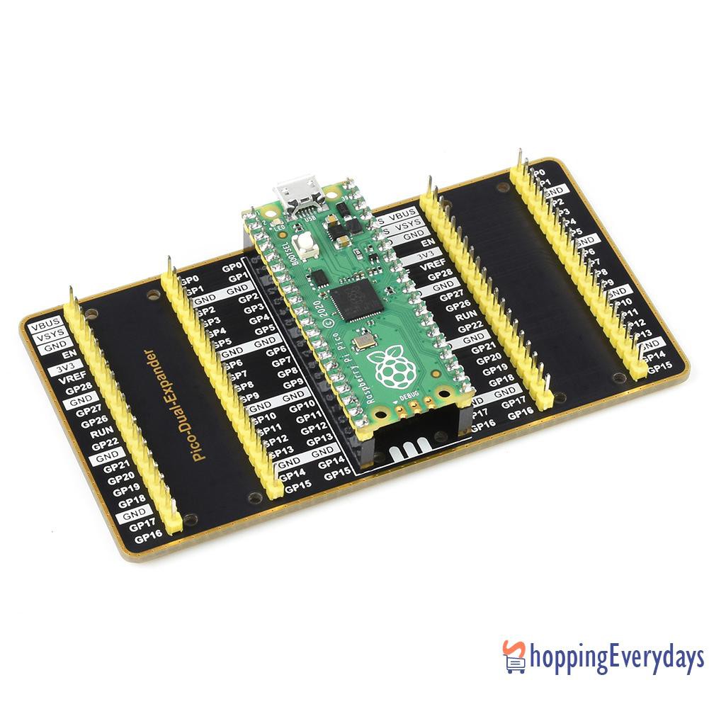 【New】 USB Power Two Sets of Male Headers Dual GPIO Expander for Raspberry Pi PICO