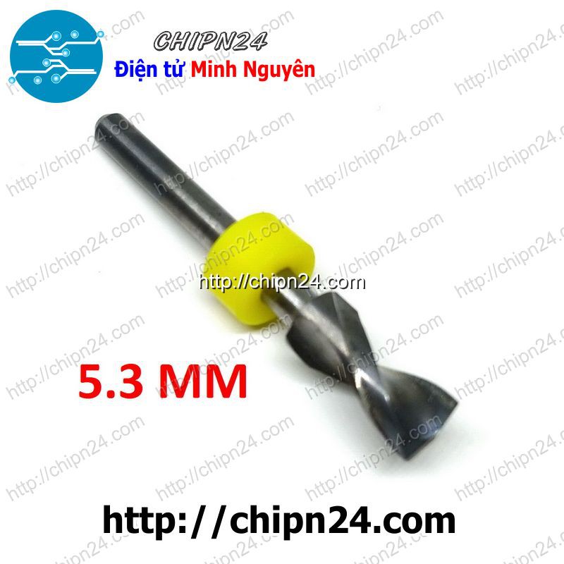 [1 CÂY] (DT1) Mũi khoan mạch in CNC 5.3mm (Mũi khoan mạch điện tử, Mũi khoan PCB)