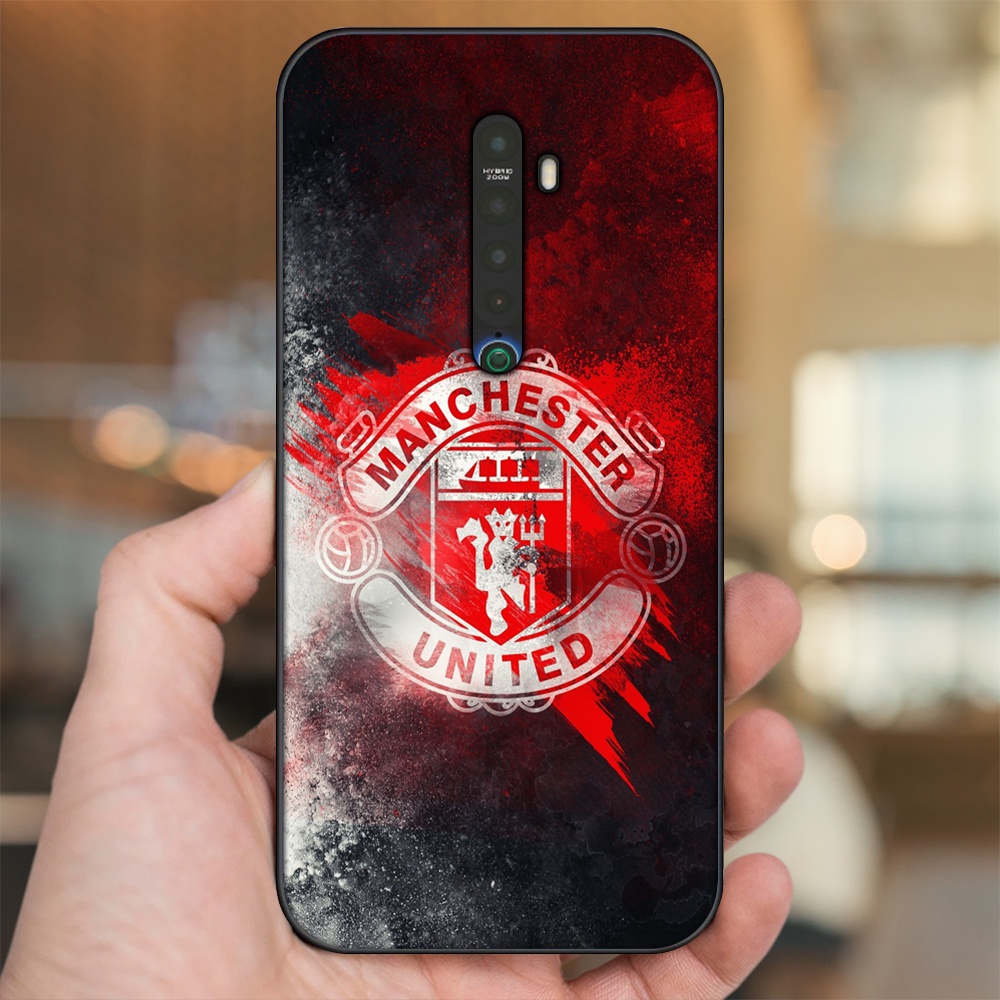 Ốp lưng Oppo Reno 2 viền đen in hình MU Manchester United