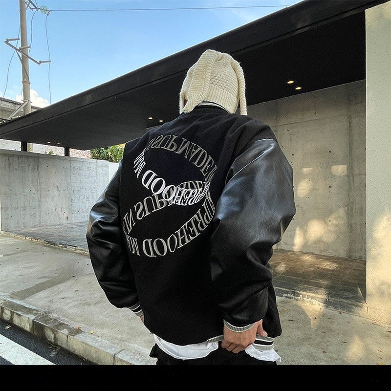 [Baseball] Áo Khoác Bóng Chày cotton Mỏng Phong Cách Đường Phố Mỹ retro 2021