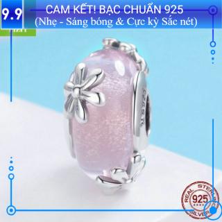 PAN Charm bạc s925 Hạt Dẹt b4 PA030