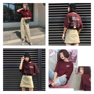 Áo thun unisex form rộng freesize <65kg <1m65