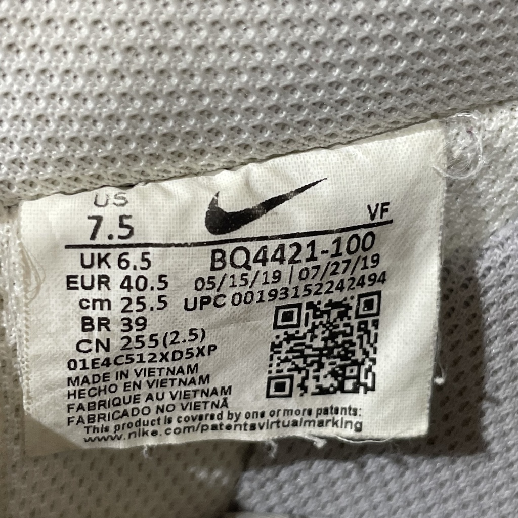 Giày 2hand Nike Air Force 1 Low Under Construction White BQ4421 100 - Giày Cũ Sài Gòn 373