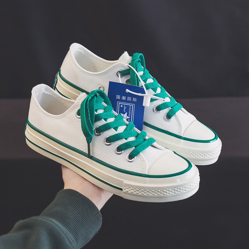 Giày Thể Thao Vải canvas Cổ Thấp Thời Trang Phong Cách Cho Nữ