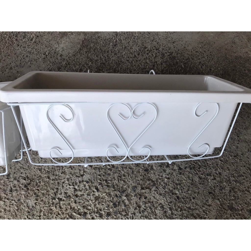 Bộ 1 chậu và 1 giá treo dài 48 rộng 20cm