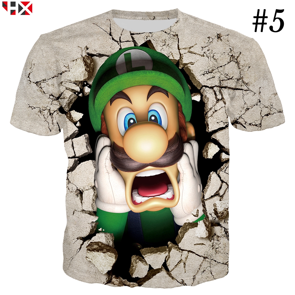 CLOOCL Game Super Mario 3D Men Casual T-Shirts