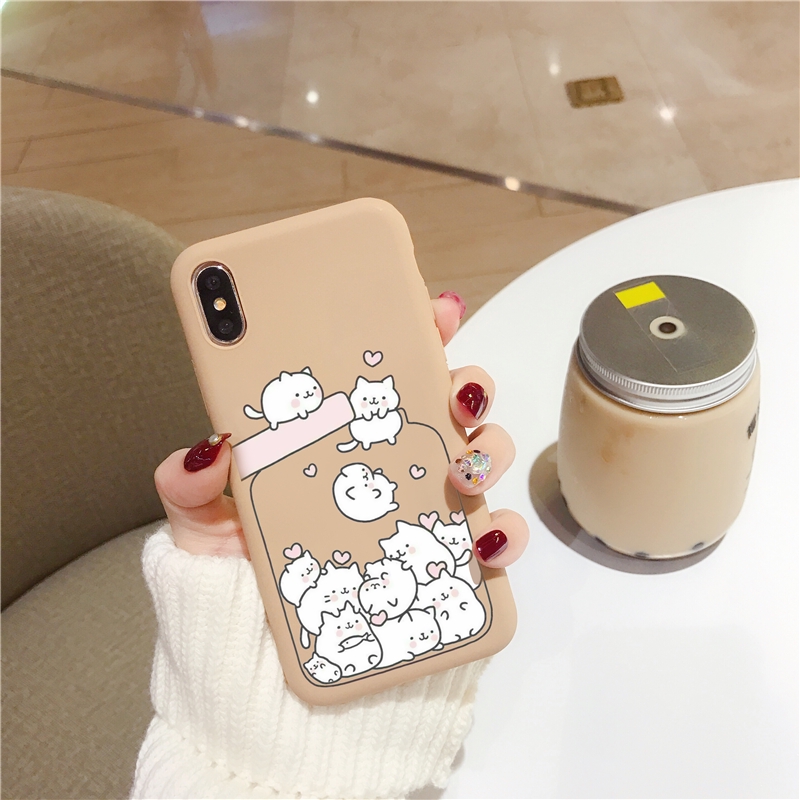 Ốp lưng Silicone họa tiết hình động vật thời trang cho iPhone 6 / 6s 7 / 8 6plus / 6Splus 7plus XS XR XSMAX | BigBuy360 - bigbuy360.vn