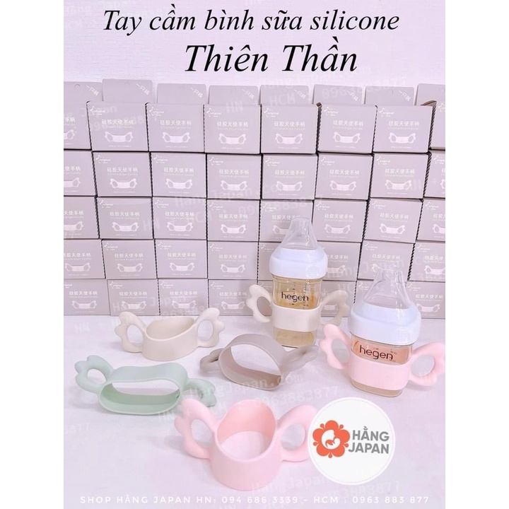 Tay cầm bình sữa silicon thiên thần