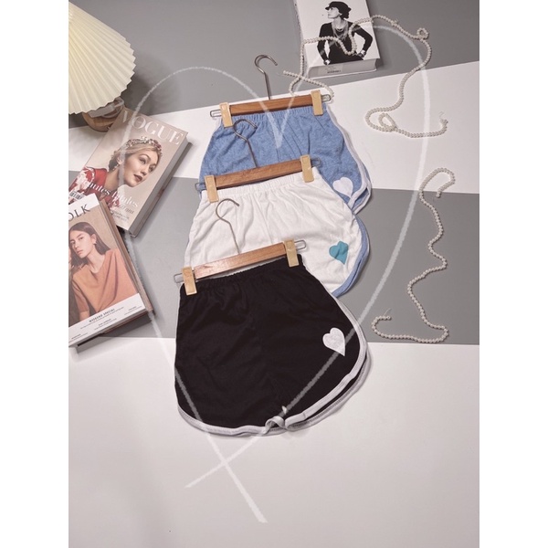 [Rẻ vô địch] Quần sooc đùi tim chất cotton freesize 38-65kg | BigBuy360 - bigbuy360.vn