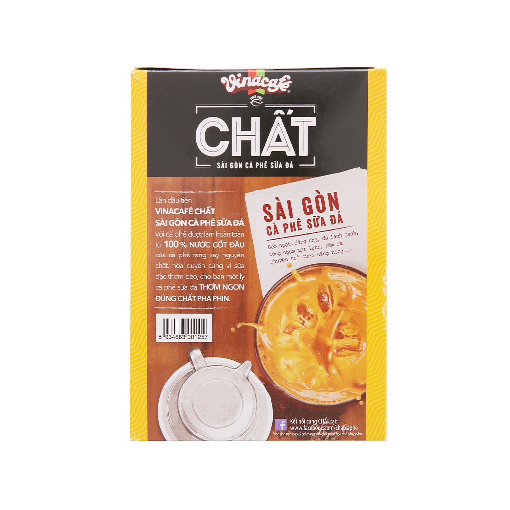 Cà phê sữa đá VinaCafé Chất Sài Gòn 290g (10 gói x 29g)