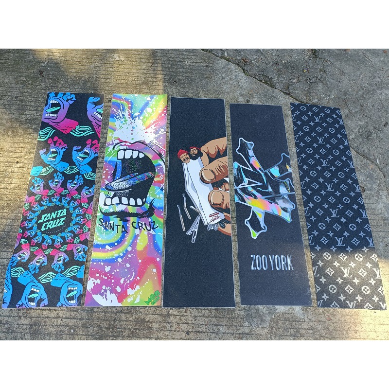 1 Miếng Giấy Nhám Màu Đen Chống Trượt Cho Ván Trượt Dài