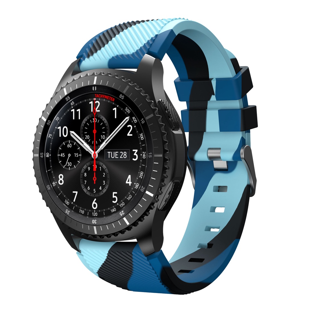 Phù Hợp Dây Đeo Silicon Họa Tiết Rằn Ri Cho Samsung Gear S3 Xiaomi Haylou Rs3 Rt Ls05S Ls04