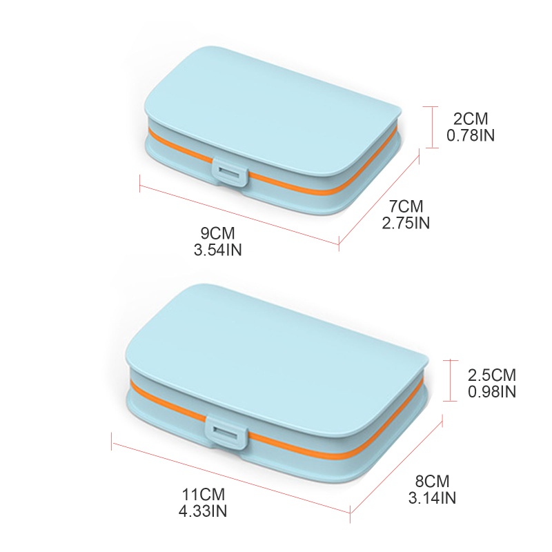 Hộp Đựng Thuốc Viên 4 / 6 Ngăn Tiện Lợi