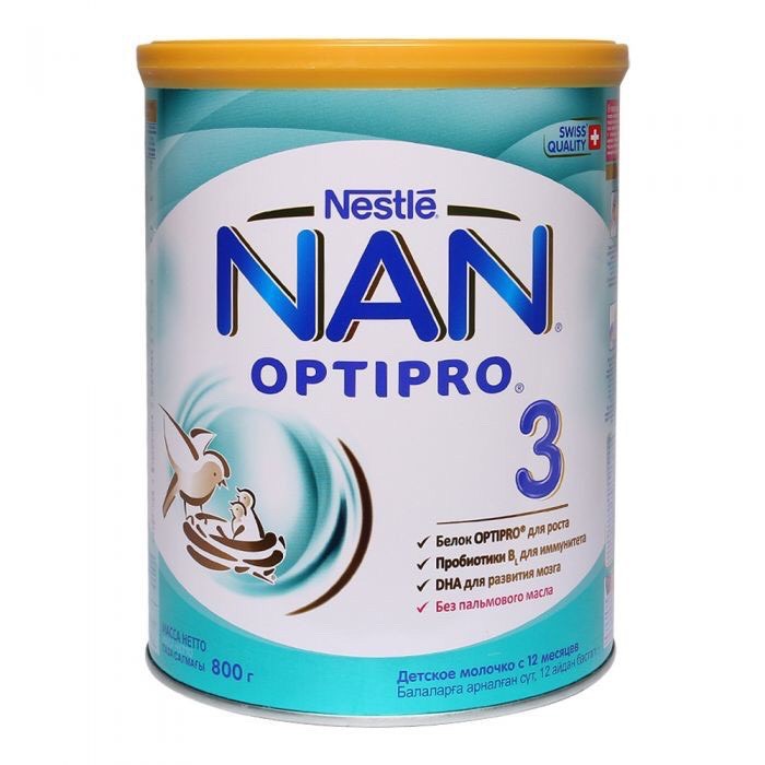 SỮA NAN NGA 800gr ĐỦ SỐ