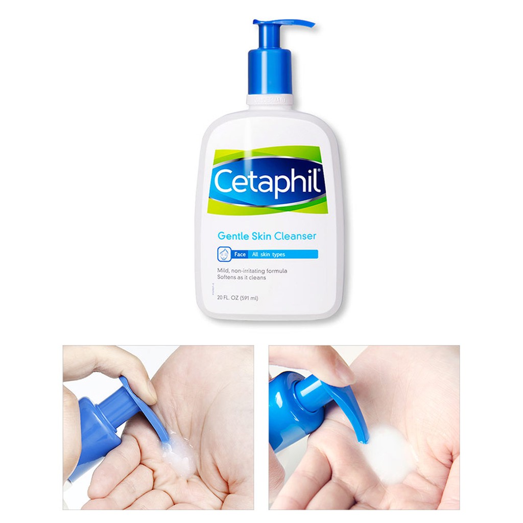 [Mã SKAMLTSM9 giảm 10% đơn 99K] [Hàng USA] Sữa rửa cho da mặt & toàn thân Cetaphil Gentle Skin Cleanser 591ml