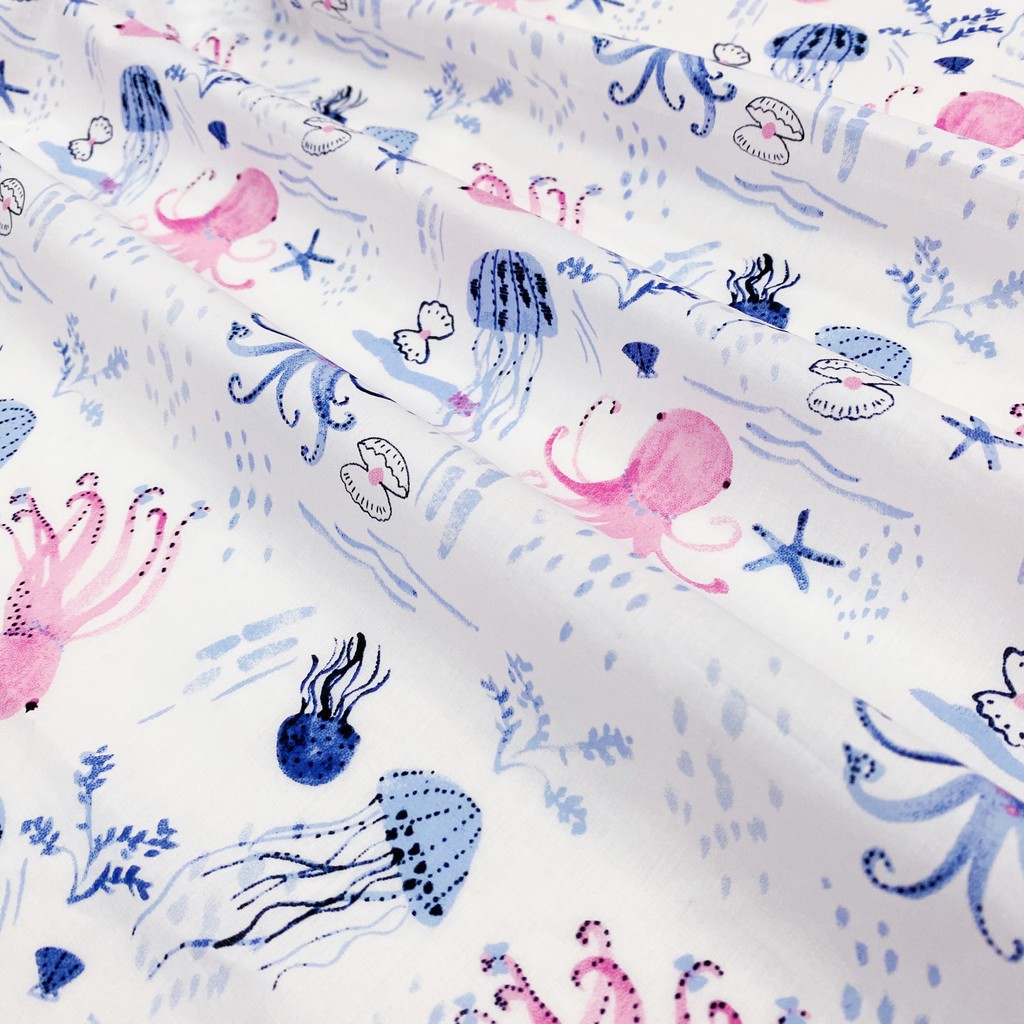 Cotton Thô Mềm Sứa Biển