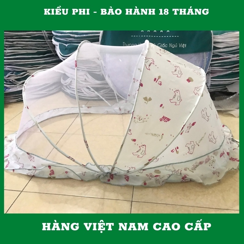 Mùng chụp gấp gọn chống muỗi cho bé sơ sinh, trẻ em, bé nhỡ, bé lớn - bảo hành 18 tháng