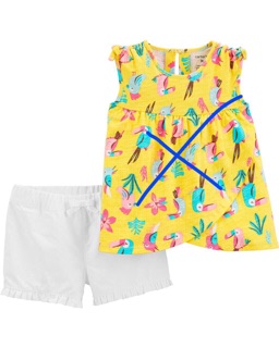 Quần short kaki Carter bé gái