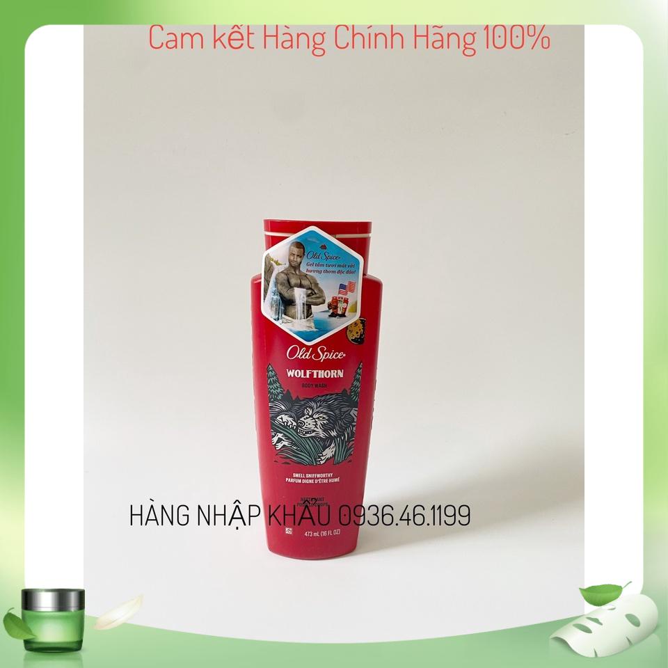 Gel tắm Siêu thơm Old Spice Timber | Bearglove | Fiji | Wolfthorn | Pure Sport | 473ml--Mỹ
