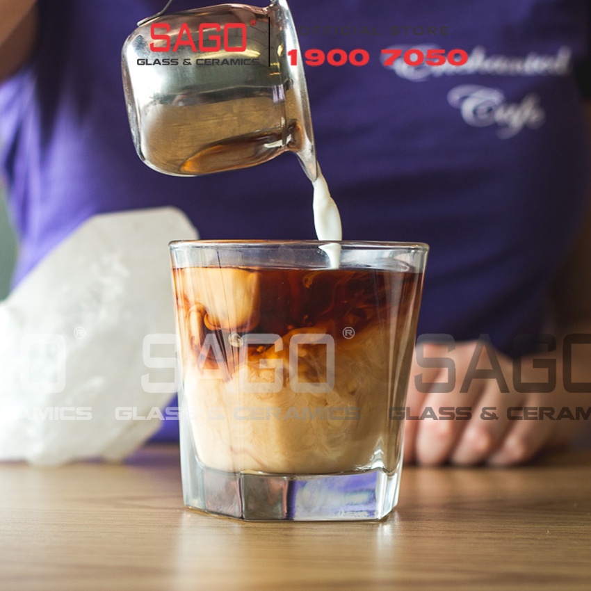 Ly Thủy Tinh Deli 5 Cạnh 210ml | CB001 , Thủy Tinh Cao Cấp