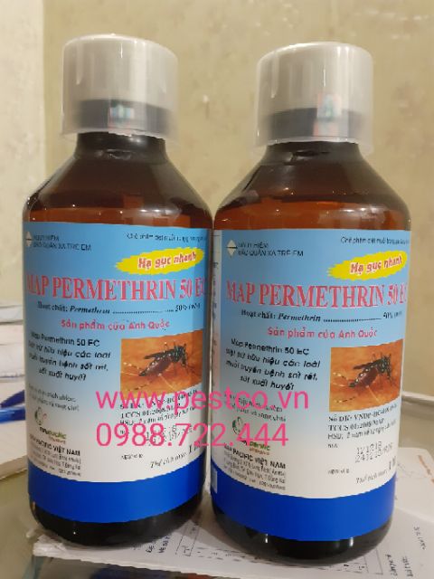 Thuốc trừ muỗi Permethrin 50EC lọ 100ml