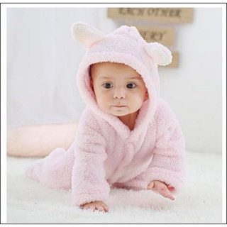 Bộ đồ liền thân ấm áp cho trẻ sơ sinh mới biết đi 2 màu