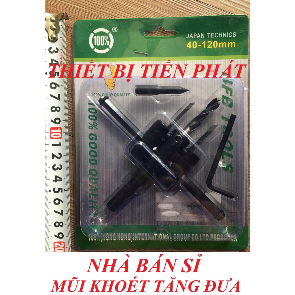 Mũi Khoan, Mũi Khoét Lỗ Thạch Cao, Lỗ Loa, Đèn Âm Trần Tăng Đưa BFP TOOLS 120mm - 150mm - 200mm - 300mm (Chính Hãng)