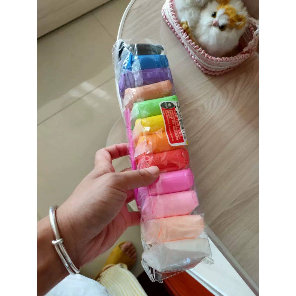 Đất sét tự khô 12/24/36 màu decor gương Cute Shop