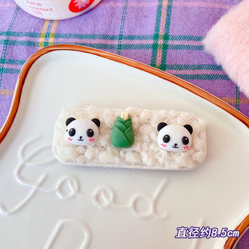 Miếng dán tóc hình gấu hoạt hình phong cách hàn quốc đáng yêu dành cho bé gái