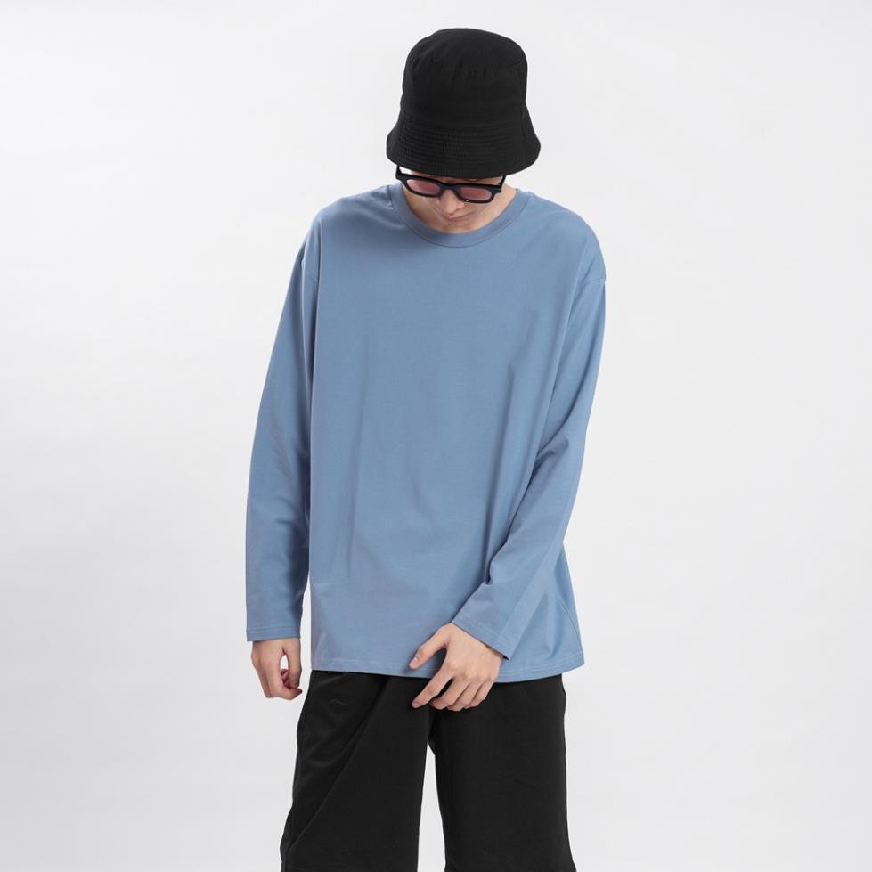 Áo thun DÀI TAY Unisex N7 Basic Tee phông trơn nam nữ lỡ oversize form rộng sweater ulzzang Hàn Quốc  ྇