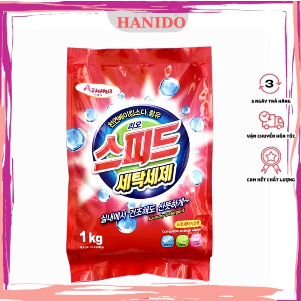Bột giặt diệt khuẩn siêu sạch AZUMA SpeepUp Hàn Quốc hương gió biển 1kg