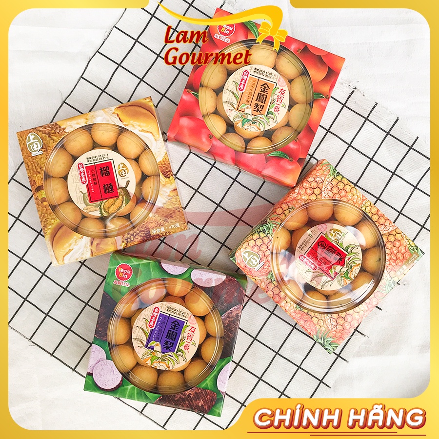 Bánh Dứa Đài Loan/ Sầu Riêng Nhân Dẻo Nhập Khẩu Cao Cấp 470g -  Lam Gourmet