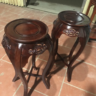 - đôn kiều gỗ lõi gụ - cao 80