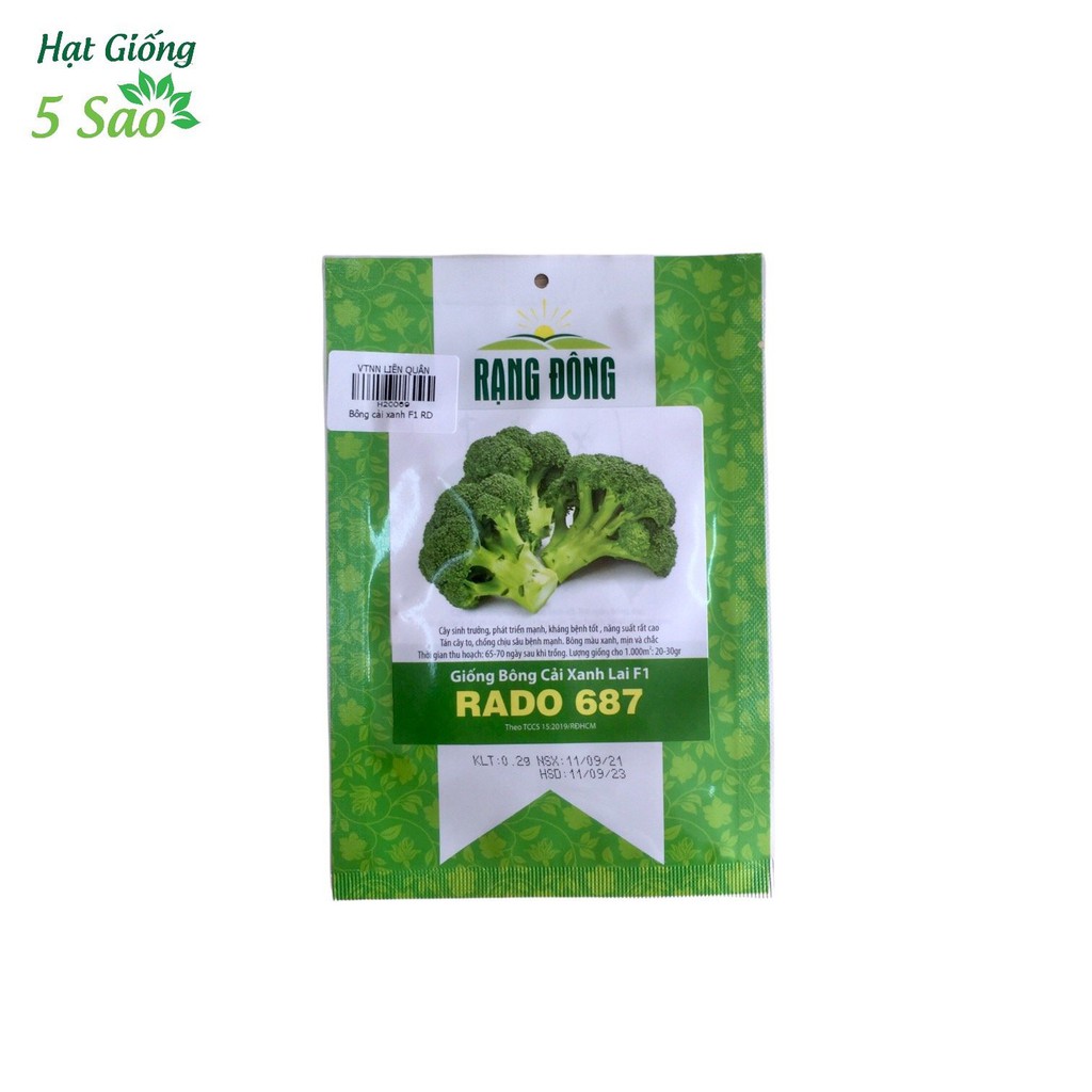 Hạt giống BÔNG CẢI XANH LAI F1 RADO 687