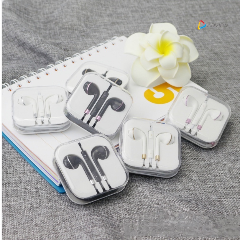 Tai nghe có dây âm thanh nổi bằng kim loại thông dụng cho Apple Android IPhone 4/5/6