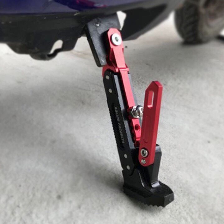 Chân Chống Xe Máy Tăng Chỉnh Nhôm Nguyên Khối