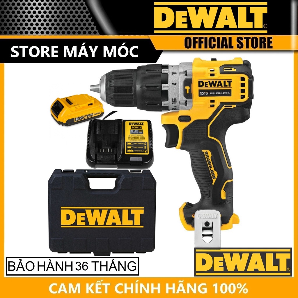 MÁY KHOAN CẦM TAY 12V DEWALT DCD706D1- HÀNG CHÍNH HÃNG