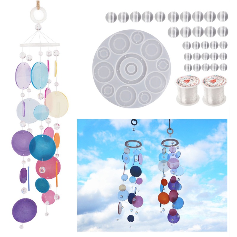 Khuôn làm chuông gió treo tường bằng nhựa resin