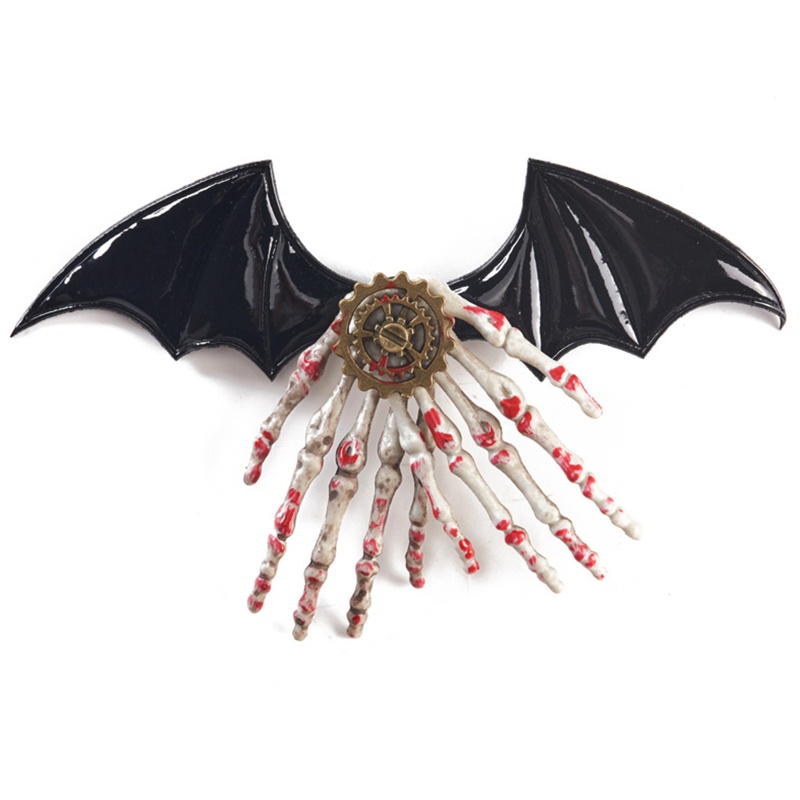 Ghim Cài Áo Hình Bộ Xương Bàn Tay Phong Cách Gothic Cá Tính