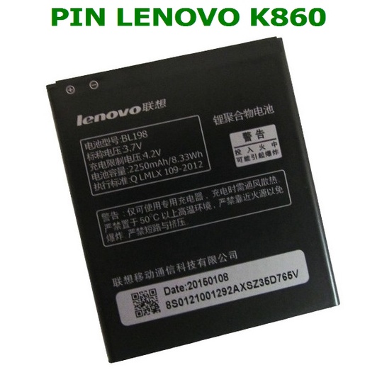 PIN LENOVO K860