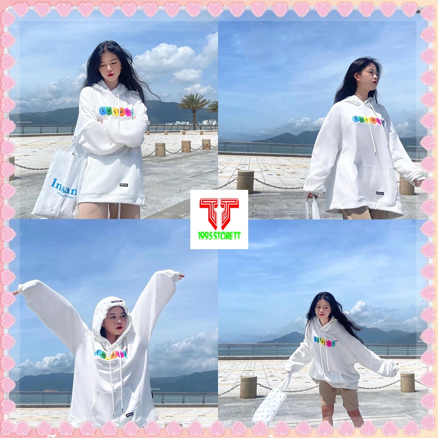 Áo Hoodie Màu Trắng In Chữ Insan Chất Liệu Cotton Mã 0740 STORE TT 1995 | BigBuy360 - bigbuy360.vn
