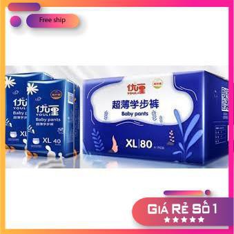 [HÀNG CHÍNH HÃNG] Bỉm YOULI nội địa Trung quần/dán size S56, M44, L42, XL38, XXL36,siêu thoáng