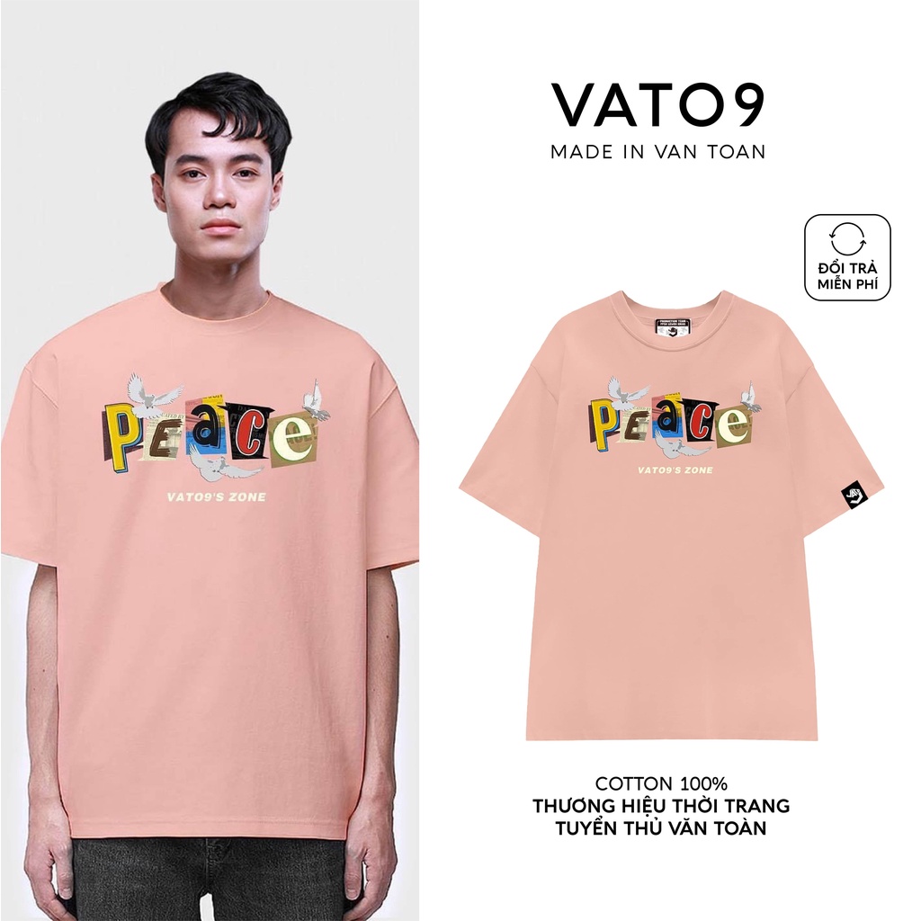 Áo thun nam nữ, áo phông Văn Toàn VATO9'S ZONE Peace Tee