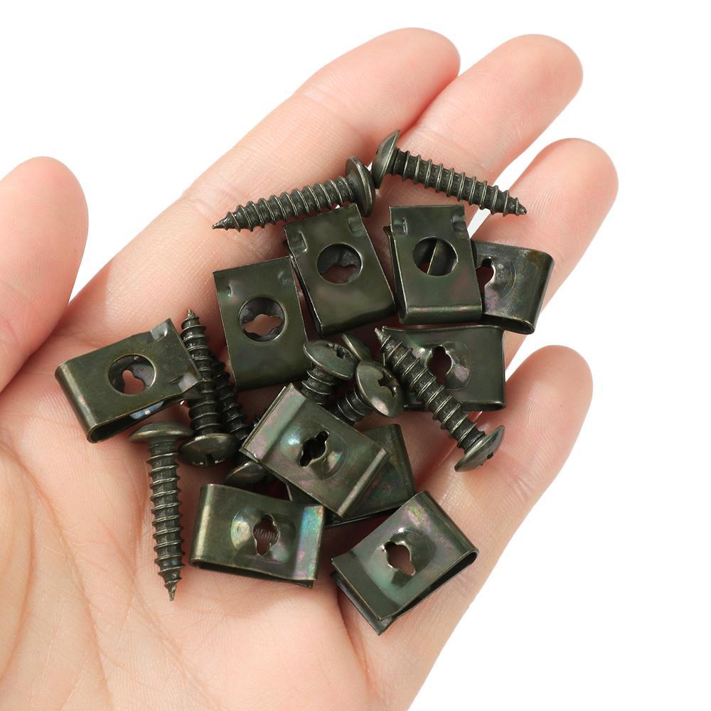 SHOUKEY Bộ 10 Ốc Vít Nhựa M4 M5 Chất Lượng Cao Cho Xe Máy / Xe Hơi Ốp