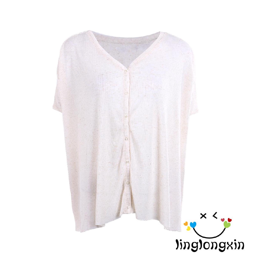 Áo Thun Nữ Cổ Chữ V Vải Cotton