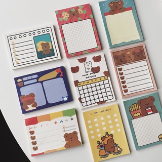 Giấy note gấu nâu cute