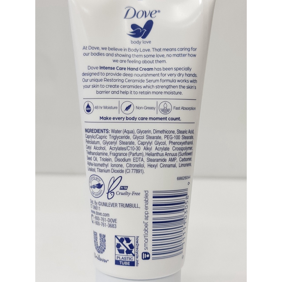 Kem Dưỡng Da Tay Dove Body Love Hand Cream Intense Care 88.5ml