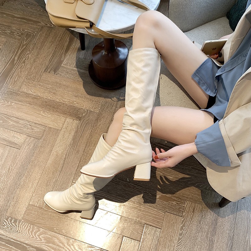 BỐT ĐÙI DA MỜ NHĂN TRƯỚC NỔI BẬT CÓ LÓT LÔNG FULLBOX B082-1 | BigBuy360 - bigbuy360.vn